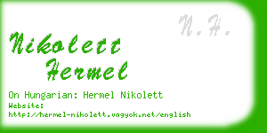 nikolett hermel business card